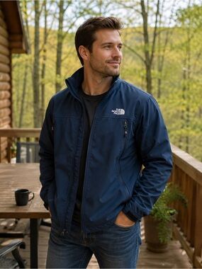 The North Face Men’s Dark Blue Softshell Jacket